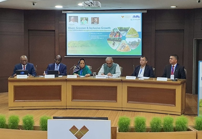 Director General of BIISS Participated a Regional High-Level Workshop on “Bluer, Greener and Inclusive Growth in the Sundarban through an Ecosystem-based Approach” on Wednesday, 24 May 2023