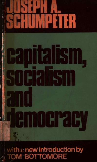 Capitalism, socialism and democracy