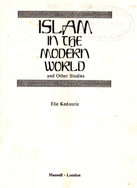 Islam in the modern world and other studies
