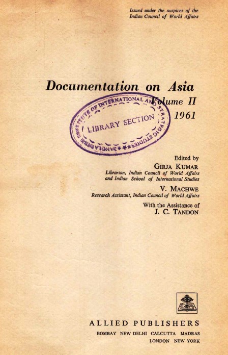 Documentatio on Asia   Vol. ii