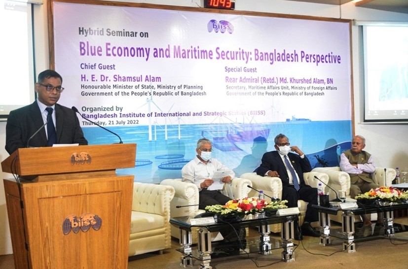 Hybrid Seminar on Blue Economy and Maritime Security: Bangladesh Perspective on 21 July 2022
