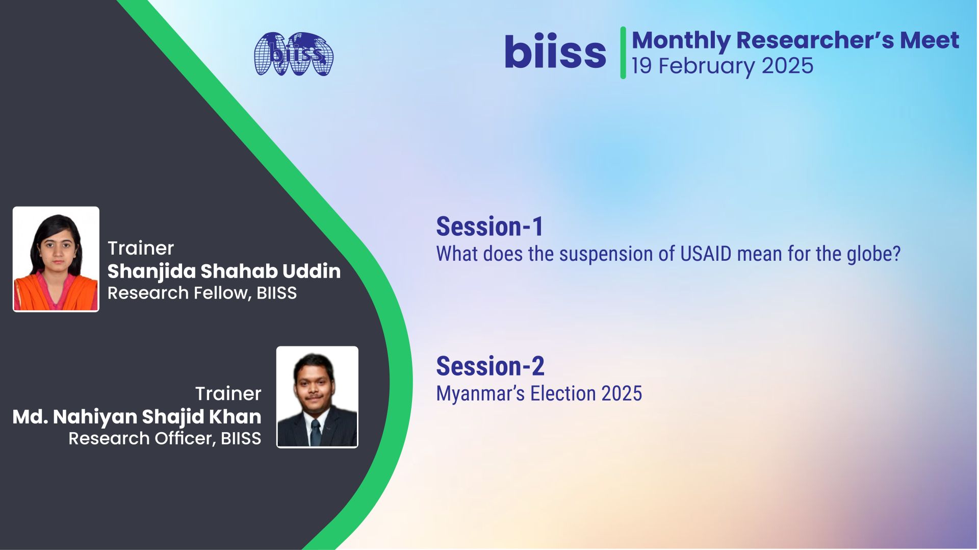 MRM 19 February 2025- Shanjida Shahab Uddin & Md. Nahiyan Shajid Khan