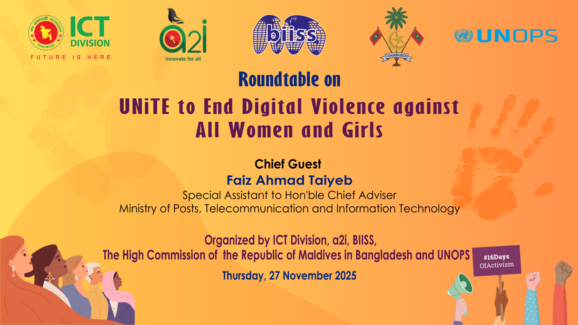 The Occasion of 16 Days of Activism against Gender-Based Violence Theme: