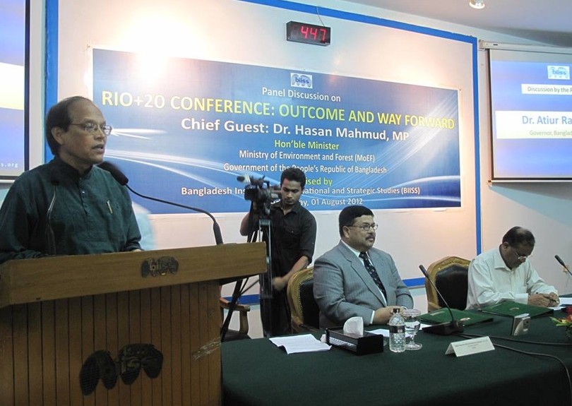 PANEL DISCUSSION ON ''RIO+20 CONFERENCE : OUTCOME AND WAY FORWARD ON 01 AUG 2012