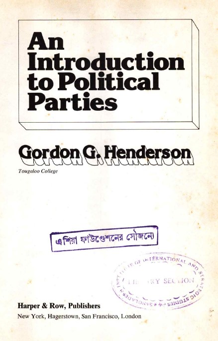An introduction to political parties
