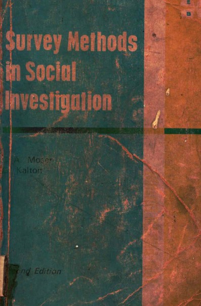 Servey methods in social investigation