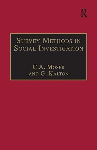 Servey methods in social investigation