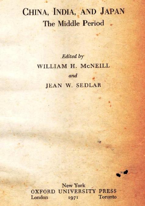 China, India and Japan : the middle period